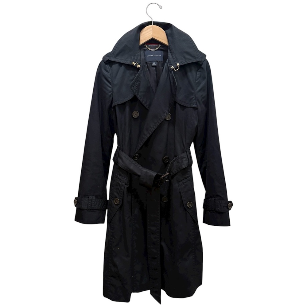 Banana Republic Classic Black Trench Coat